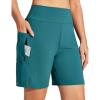 image:imageIUGA Swim Shorts Women 7 High Waisted Swim Board Shorts Quick Dry Bathing Suit Bottoms for Women Swimsuit with Liner PocketsDark Forest