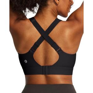 image:imageIUGA High Support Sports Bras for Women High Impact Sports Bra Adjustable Criss Cross Back Yoga Workout Bra with Molded CupBlack