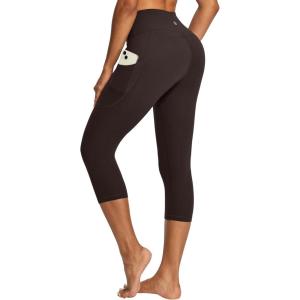 image:imageIUGA High Waisted Yoga Pants for Women with Pockets Capri Leggings for Women Workout Leggings for Women Yoga CaprisEspresso