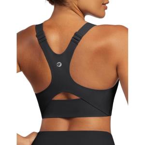 image:imageIUGA Sports Bras for Women High Support Womens Large Bust High Impact Sports Bras Wireless Push Up Racerback Workout Yoga TopBlack