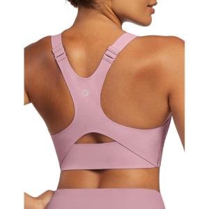 image:imageIUGA Sports Bras for Women High Support Womens Large Bust High Impact Sports Bras Wireless Push Up Racerback Workout Yoga TopPink