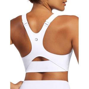 image:imageIUGA Sports Bras for Women High Support Womens Large Bust High Impact Sports Bras Wireless Push Up Racerback Workout Yoga TopWhite