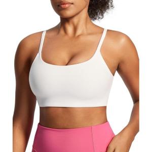 image:imageIUGA Sports Bras for Women Large Bust Sports Bras with Molded Cups Wireless Push Up High Impact Workout Yoga Gym TopWhite