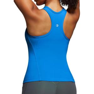 image:imageIUGA Workout Tops for Women with Builtin Bra Racerback Tank Tops Yoga Pilates Tennis Running Gym Athletic TankKlein Blue