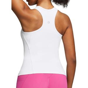 image:imageIUGA Workout Tops for Women with Builtin Bra Racerback Tank Tops Yoga Pilates Tennis Running Gym Athletic TankWhite