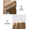 image:imageIUGA Stretchy Jeans for Women High Waist Jeggings Tummy Control Skinny Jeans Pull on Leggings with Pockets Trendy CasualKhaki