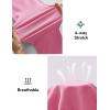 image:imageIUGA Stretchy Jeans for Women High Waist Jeggings Tummy Control Skinny Jeans Pull on Leggings with Pockets Trendy CasualPink
