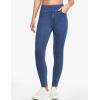 image:imageIUGA Stretchy Jeans for Women High Waist Jeggings Tummy Control Skinny Jeans Pull on Leggings with Pockets Trendy CasualStormy Blue