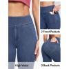image:imageIUGA Stretchy Jeans for Women High Waist Jeggings Tummy Control Skinny Jeans Pull on Leggings with Pockets Trendy CasualStormy Blue