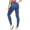 image:imageIUGA Stretchy Jeans for Women High Waist Jeggings Tummy Control Skinny Jeans Pull on Leggings with Pockets Trendy CasualStormy Blue