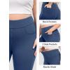 image:imageIUGA Stretchy Jeans for Women High Waist Jeggings Tummy Control Skinny Jeans Pull on Leggings with Pockets Trendy CasualStormy Blue