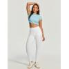 image:imageIUGA Stretchy Jeans for Women High Waist Jeggings Tummy Control Skinny Jeans Pull on Leggings with Pockets Trendy CasualWhite