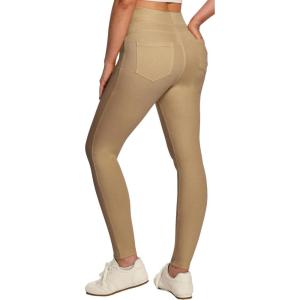 image:imageIUGA Stretchy Jeans for Women High Waist Jeggings Tummy Control Skinny Jeans Pull on Leggings with Pockets Trendy CasualKhaki