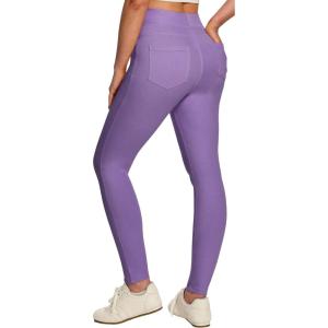 image:imageIUGA Stretchy Jeans for Women High Waist Jeggings Tummy Control Skinny Jeans Pull on Leggings with Pockets Trendy CasualPurple