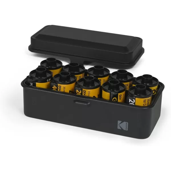 KODAK 120/135 Film Case - for 8 Rolls of 120 Films / 10 Rolls of 35mm Films - Retro Steel Case to Sort &amp; Safeguard Film  