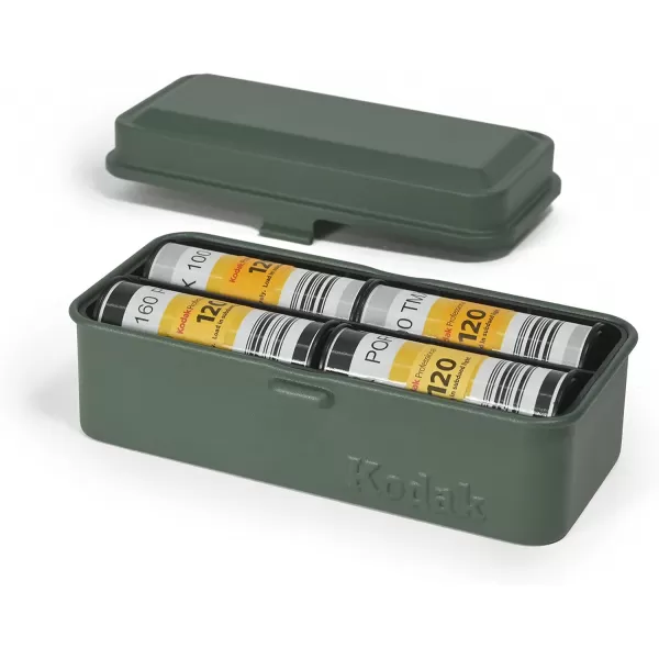 KODAK 120/135 Film Case - for 8 Rolls of 120 Films / 10 Rolls of 35mm Films - Retro Steel Case to Sort &amp; Safeguard Film  