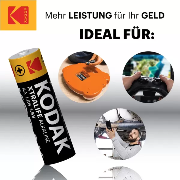 KODAK AA Batteries - Alkaline Batteries, 1.5V Mignon LR06 MN1500 AM3 Battery Pack  )