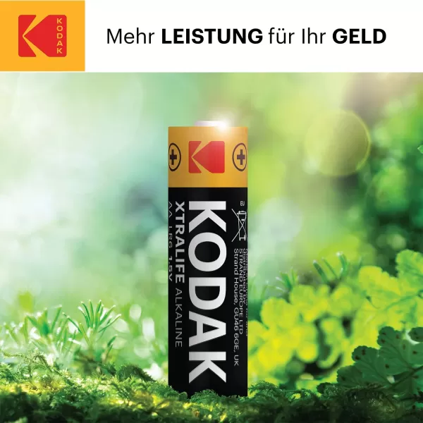 KODAK AA Batteries - Alkaline Batteries, 1.5V Mignon LR06 MN1500 AM3 Battery Pack  )