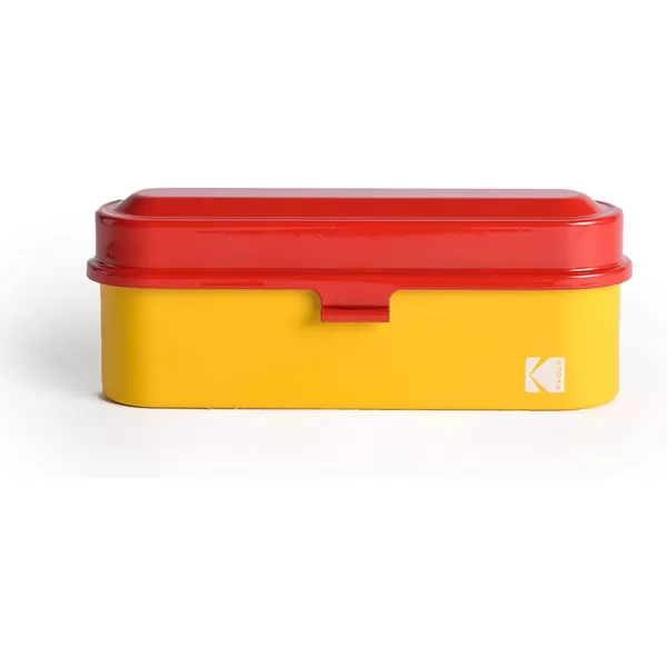 KODAK Film Case - for 5 Rolls of 35mm Films - Compact, Retro Steel Case to Sort and Safeguard Film Rolls  