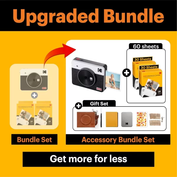 KODAK Mini Shot 3 Retro 4PASS 2-in-1 Instant Digital Camera and Photo Printer 