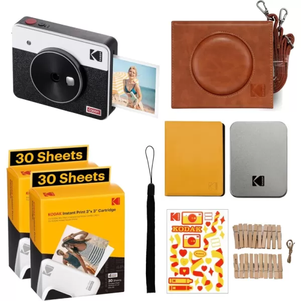Camera + 68 Sheets + Gift Accessories White