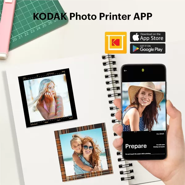 KODAK Mini Shot 3 Retro 4PASS 2-in-1 Instant Digital Camera and Photo Printer 
