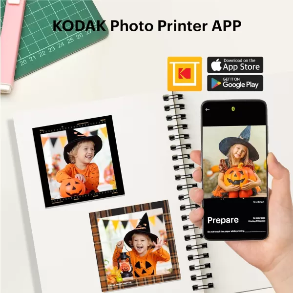 KODAK Mini Shot 3 Retro 4PASS 2-in-1 Instant Digital Camera and Photo Printer 