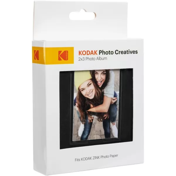 Kodak 64-Pocket Sleek Album w Window Cover for 2x3 Photo Paper , Black, Black)