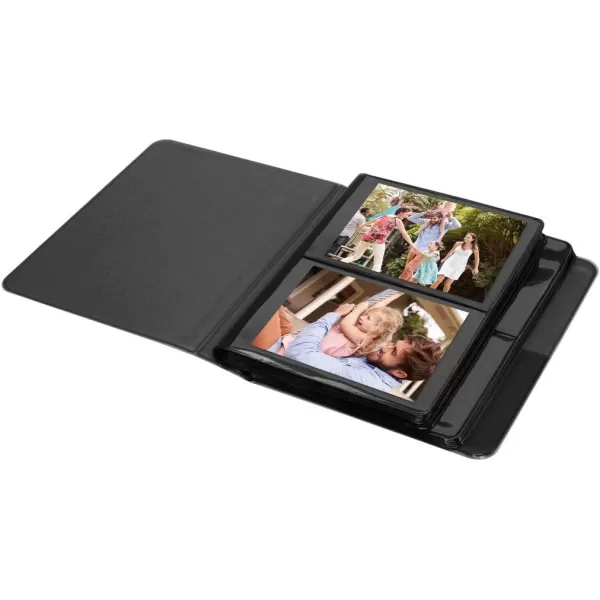 Kodak 64-Pocket Sleek Album w Window Cover for 2x3 Photo Paper , Black, Black)