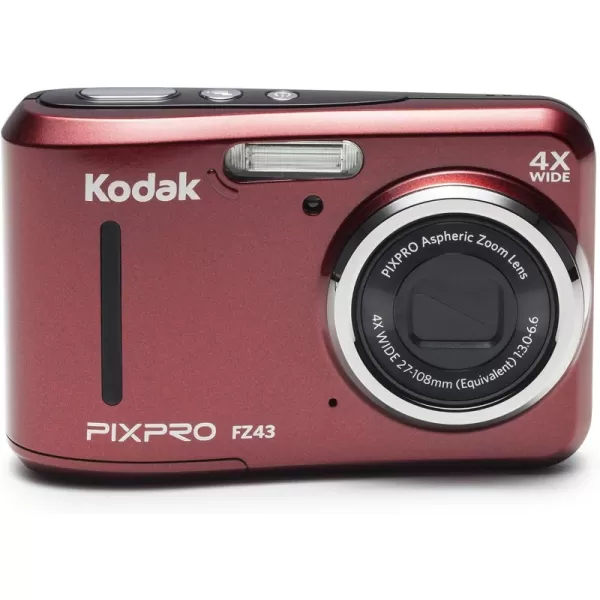 Kodak PIXPRO Friendly Zoom FZ43-BK 16MP Digital Camera with 4X Optical Zoom and 2.7" LCD Screen 