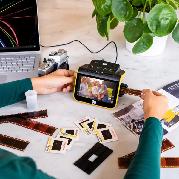 Kodak Slide N SCAN Film and Slide Scanner with Large 5” LCD Screen, Convert Color &amp; B&amp;W Negatives &amp; Slides 35mm, 126, 110 Film Negatives &amp; Slides to High Resolution 22MP JPEG Digital Photos