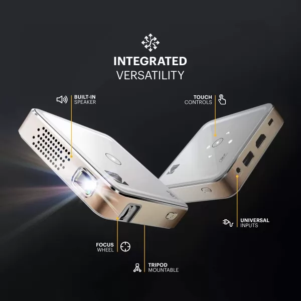 Kodak Ultra Mini Portable Projector - HD 1080p support LED DLP Rechargeable Pico Projector - 100" Display, Built-in Speaker - HDMI, USB and Micro SD - Compatible with iPhone iPad, Android Phones