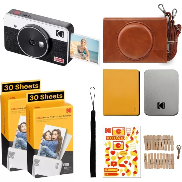 Camera + 68 Sheets +Gift Accessories White