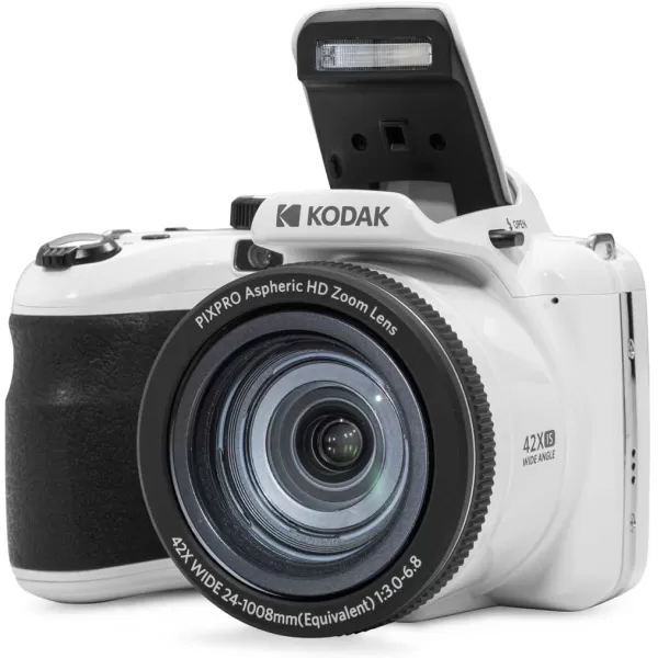 KODAK PIXPRO AZ425-RD 20MP Digital Camera 42X Optical Zoom 24mm Wide Angle 1080P Full HD Video Optical Image Stabilization Li-Ion Battery 3" LCD Vlogging Camera 