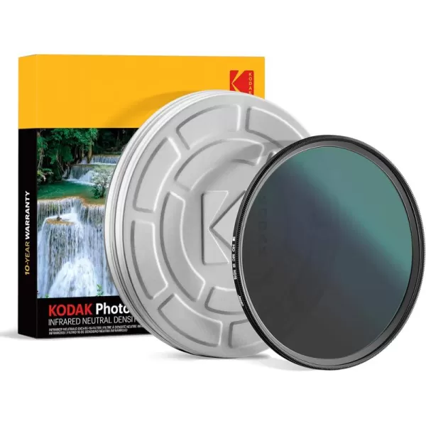 KODAK IR Neutral Density Filter ND16 Filter Stops Overexposure Reduces Depth of Field Captures Motion Reduces Infrared for Color Accuracy, Slim, Nano Multi-Coated 16-Layer Glass w/Mini Guide | 62mm