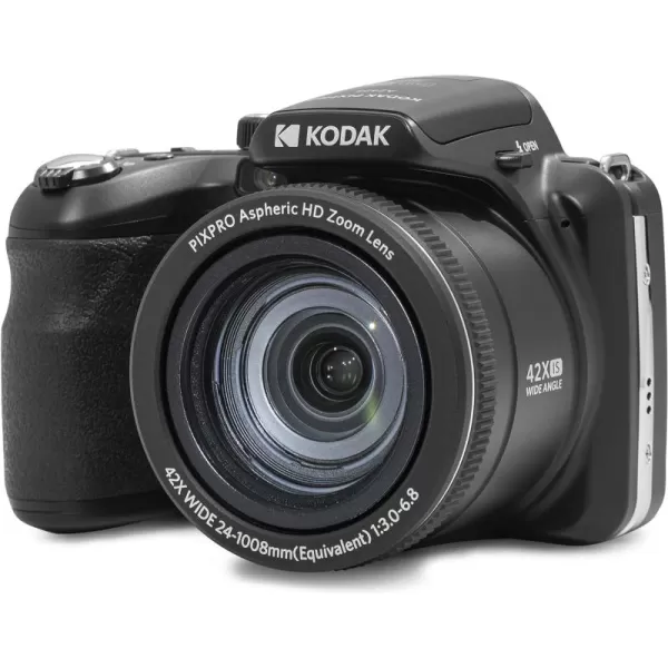 KODAK PIXPRO AZ425-RD 20MP Digital Camera 42X Optical Zoom 24mm Wide Angle 1080P Full HD Video Optical Image Stabilization Li-Ion Battery 3" LCD Vlogging Camera 