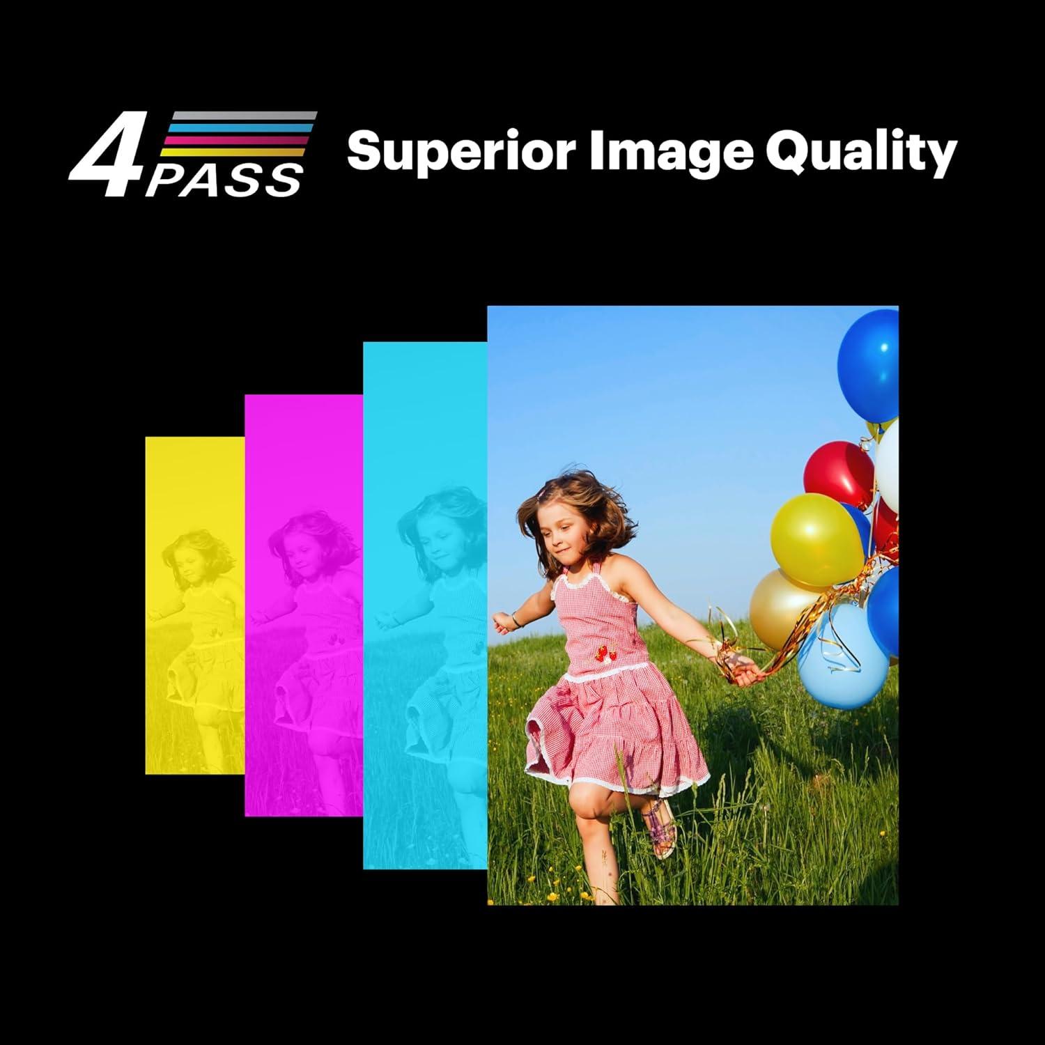 imageKODAK Mini 3 Retro 4PASS Portable Photo Printer 3x3 inches  8 Sheets BlackYellow