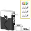 imageKODAK Label ERA Label Maker Machine Bundle Yellow 1 Roll Sticker Label ampamp 12 Rolls SetWhite