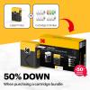 imageKODAK Label ERA Label Maker Machine Bundle Yellow 1 Roll Sticker Label ampamp 12 Rolls SetWhite
