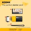 imageKODAK Memo Shot ERA Kids Instant Digital Camera and Photo Label Printer White Camera  10 RollsYellow