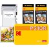 imageKODAK Mini 2 Retro 4PASS Portable Photo Printer 21x34 inches  8 Sheets WhiteYellow