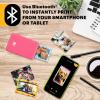 imageKODAK Step Instant Smartphone Photo Printer  Portable Mini Color Wireless Mobile Printer  Zink 2x3 StickyBack Photos  Bluetooth Compatible with iOS ampamp Android Devices  Fun Editing App  BlackPink