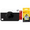 imageKodak Printomatic Digital Instant Print Camera Neon Green with Kodak 2x3 Premium ZINK Photo Paper 50 SheetsBlack