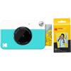 imageKodak Printomatic Digital Instant Print Camera Neon Green with Kodak 2x3 Premium ZINK Photo Paper 50 SheetsBlue