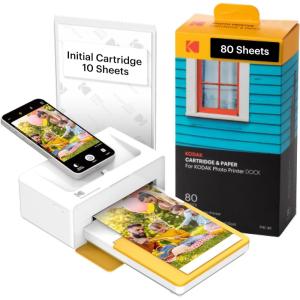 imageKODAK Dock Plus 4PASS Instant Photo Printer 4x6 inches  10 SheetsPrinter  90 Sheets