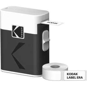 imageKODAK Label ERA Label Maker Machine Bundle Yellow 1 Roll Sticker Label ampamp 12 Rolls SetWhite