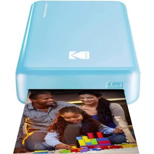 imageZink Kodak Mini 2 HD Wireless Portable Mobile Instant Photo Printer Print Social Media Photos Premium Quality Full Color Prints  Compatible wiOS ampamp Android Devices WhiteBlue