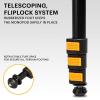imageKODAK PhotoGear 72 Portable Monopod  2172 Lightweight Aluminum Monopod  4Section Flip Lock Adjustment Smartphone Adapter Rubber Foot with Retractable Spike Wrist Strap ampamp Bonus EGuide ampamp Case