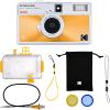 imageKODAK EKTAR H35N Half Frame Film Camera Bundle with Kodak Ultramax 40024EXP 35mm Roll Film Striped Green BundleGlazed Orange