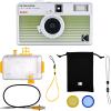 imageKODAK EKTAR H35N Half Frame Film Camera Bundle with Kodak Ultramax 40024EXP 35mm Roll Film Striped Green BundleStriped Green